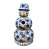 Bałwan lampion Śnieżynki 18 cm Boże Narodzenie dek. Z-ŚNI Ceramika Zebra