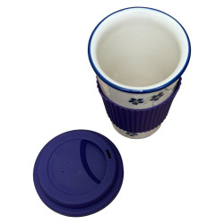 Kubek turystyczny 300 ml dek. D-1244A Zakłady Ceramiczne "Bolesławiec"