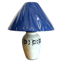 Lampa ceramiczna lampka duża dek. 00RU Manufaktura w Bolesławcu