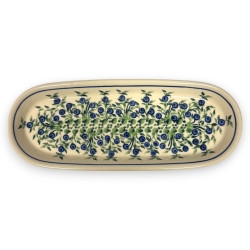 Tacka, półmisek na caprese Jagody jagódki 28,5 cm 928A dek. D-1208 Zakłady Ceramiczne "Bolesławiec"