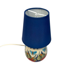 Lampa ceramiczna lampka nocna UNIKAT 2112 dek. ART-149 Zakłady Ceramiczne "Bolesławiec"