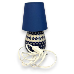 Lampa ceramiczna lampka nocna 2112 dek. A-166A Zakłady Ceramiczne "Bolesławiec"